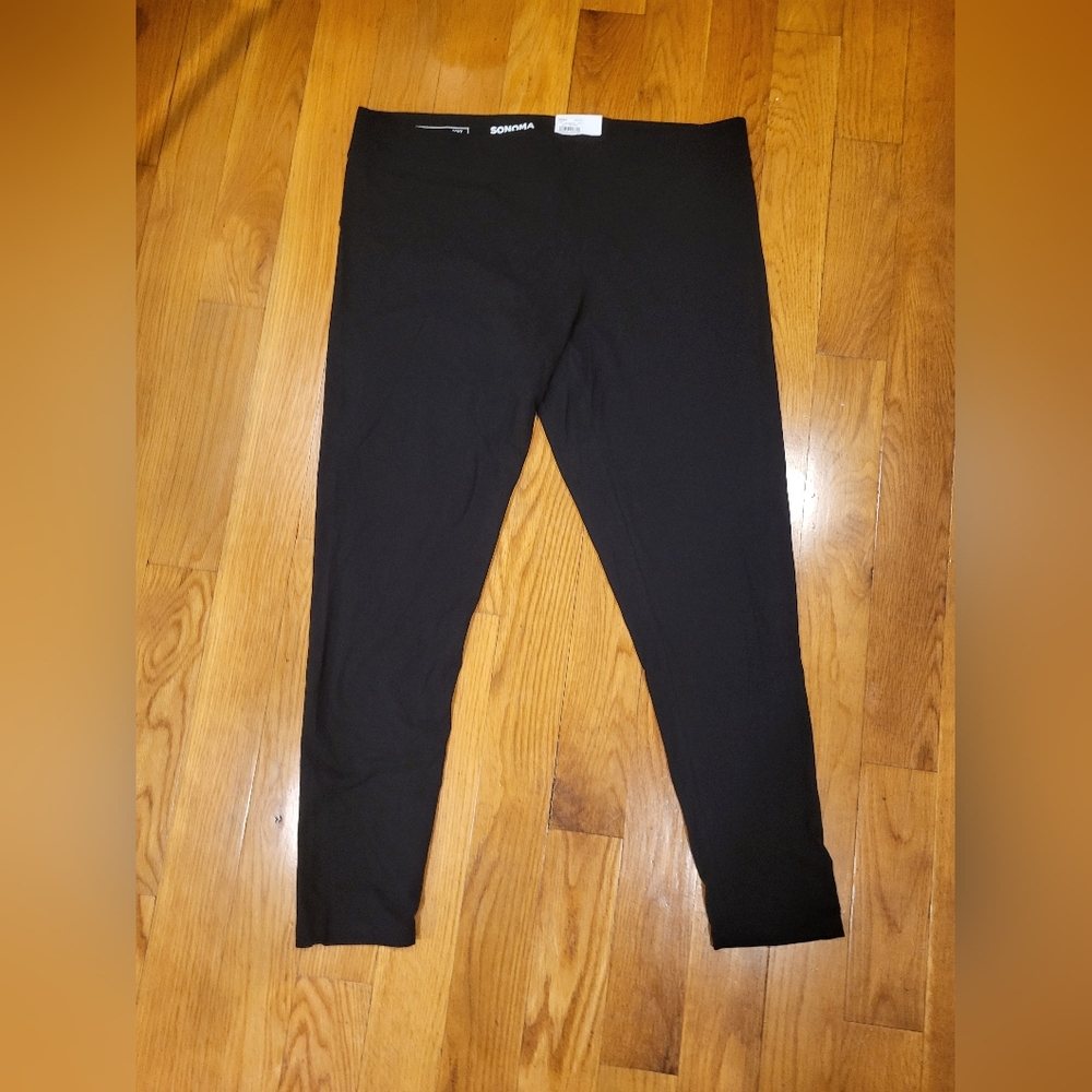 Sonoma Mid Rise Black Leggings Size XXL
